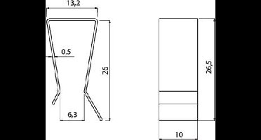 Fischer Elektronik Geschikt voor: TO-220 (l x b x h) 26.5 x 10 x 13.2 mm