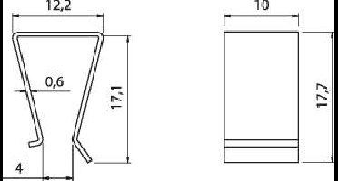 Fischer Elektronik Geschikt voor: TO-220 (l x b x h) 17.7 x 10 x 12.2 mm