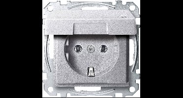 Merten MEG2314-0460 Wandcontactdoos System M Aluminium 1 stuk(s)