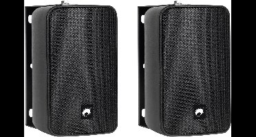 Omnitronic ODP-204T Wandluidspreker 10 W Zwart 1 paar