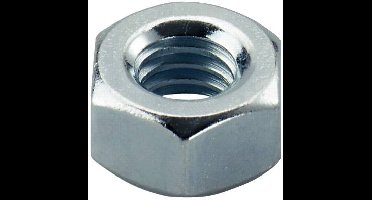 Fischer 537687 Zeskantmoer M8 Staal Thermisch verzinkt 100 stuk(s)