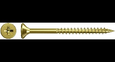 Fischer 551108 Spaanplaatschroef 4 mm 60 mm Kruiskop Pozidriv Galvanisch verzinkt 200 stuk(s)