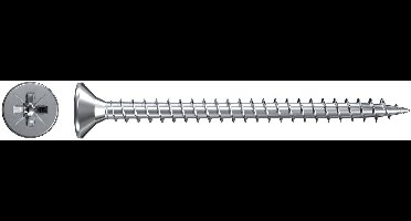 Fischer 551122 Spaanplaatschroef 4 mm 35 mm Kruiskop Pozidriv Galvanisch verzinkt 1000 stuk(s)