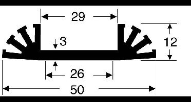 Fischer Elektronik 10019722 SK 31 37,5 SA Koellichaam 8 K/W (l x b x h) 37.5 x 50 x 12 mm
