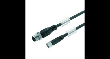 Weidmüller 9456660500 Sensor/actuator connector, geassembleerd M12 Aantal polen (sensoren): 4 Stekker, recht, Bus, recht 5.00 m 1 stuk(s)