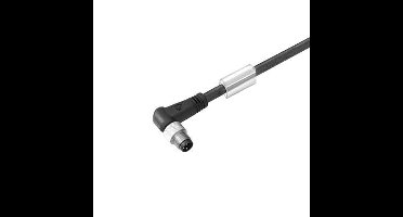 Weidmüller 1857550500 Sensor/actuator connector, geassembleerd M8 Aantal polen (sensoren): 3 Stekker, haaks 5.00 m 1 stuk(s)
