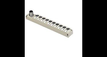 Weidmüller SAI-10-S12 3P M8 L 1877950000 Passieve sensor/actorbox M8-verdeler met metalen schroefdraad 1 stuk(s)