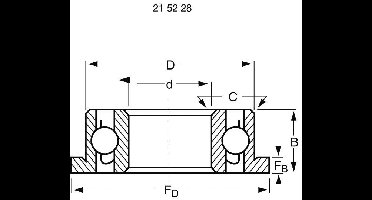 Reely Groefkogellager, radiaal Chroomstaal Binnendiameter: 5 mm Buitendiameter: 10 mm Toerental (max.): 50000 omw/min