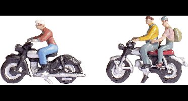 NOCH 36904 N Motorrijders figuren Geverfd, Staand