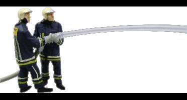 Viessmann Modelltechnik H0 Brandweermannen bij bluswerkzaamheden Geverfd, Staand