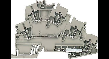 Weidmüller 1938330000 Klem 2-etages Spanveer Bruin, Donkerbeige 50 stuk(s)
