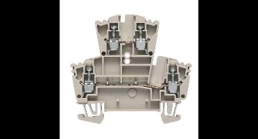 Weidmüller 1021500000-100 Doorgangsserieklem Schroeven Donkerbeige 100 stuk(s)