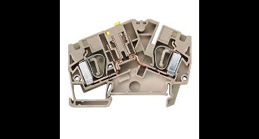 Weidmüller 1023830000 Testscheidingsserieklem Spanveer Donkerbeige 50 stuk(s)