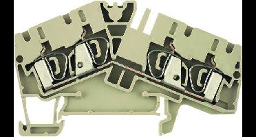 Doorgangsserieklem ZDU 4-2/4AN 1806980000-100 Donkerbeige Weidmüller 100 stuk(s)