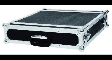 Roadinger CO DD 19 inch rack 2 HE Hout Incl. greep