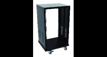 Omnitronic SR-19 19 inch rack 16 HE Staal Incl. wielen