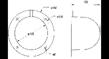 Visaton ABDECKH. AK 10.13 Luidsprekerafdekking (Ø) 100 mm