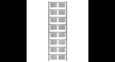 Weidmüller 1713760000 SM 27/18 K NEUTRAL SI Apparaatmarkering Montagemethode: Plakken Markeringsvlak: 18 x 27 mm Zilver Aantal markeringen: 80 80 stuk(s)