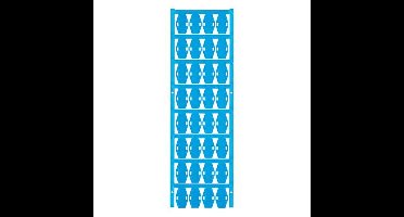 Weidmüller 1727740002 VT SFX 9/24 NE BL V0 Kabelmarkering Montagemethode: Kabelbinder Markeringsvlak: 15 x 24 mm Blauw Aantal markeringen: 320 320 stuk(s)