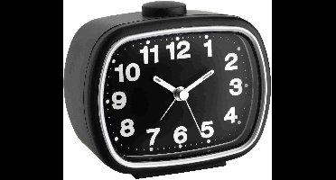 TFA Dostmann 60.1017.01 Wekker Kwarts Zwart Alarmtijden 1 Fluorescerende Wijzers