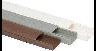 Heidemann 09956 Kabelgoot (l x b x h) 2000 x 30 x 15 mm Grijs 1 stuk(s)