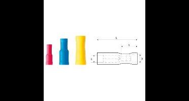 Weidmüller 9200710000 Ronde connector huls 1.50 mm² 2.50 mm² Stift-Ø: 5 mm Volledig geïsoleerd Blauw 100 stuk(s)