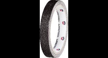 TOOLCRAFT HEB19L10SC HEB19L10SC Textieltape HEB19L10SC Zwart (l x b) 10 m x 19 mm 1 stuk(s)