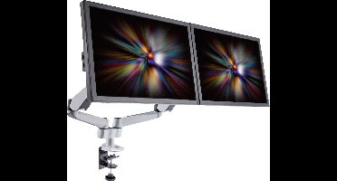 SpeaKa Professional SP-1624800 SuperFlex Monitor-tafelbeugel 25,4 cm (10) - 68,6 cm (27) In hoogte verstelbaar, Kantelbaar, Zwenkbaar, Roteerbaar