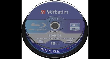 Verbatim 43746 Blu-ray BD-R DL disc 50 GB 10 stuk(s) Spindel Antikras-coating