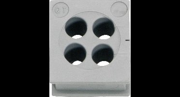 Icotek QT 4/4 Klem-Ø (max.): 4 mm Elastomeer Grijs 1 stuk(s)