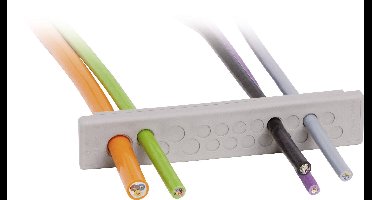 Icotek KEL-DP-E 112/21 Klem-Ø (max.): 12.1 mm Elastomeer Grijs 1 stuk(s)