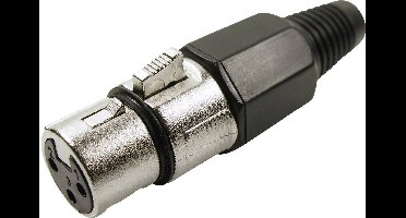 Cliff FC6140 XLR-connector Bus, recht Aantal polen: 3 Zilver 1 stuk(s)