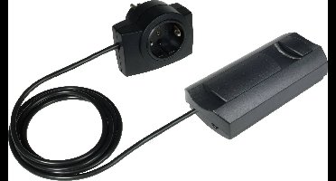 Ehmann 2620x0709 Snoerdimmer Geschikt voor lampen: LED-lamp, Spaarlamp, Halogeenlamp, Gloeilamp Zwart