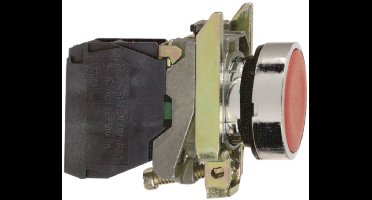 Schneider Electric XB4BA21 Harmony XB4BA21 Druktoets Bedieningsknop vlak 1 knop Zwart Druk-ontgrendeling 1 stuk(s)