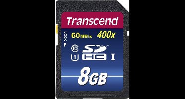 Transcend Premium 400 SDHC-kaart Industrial 8 GB Class 10, UHS-I