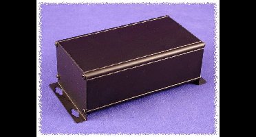 Hammond Electronics 1455ZT2201BK Wandbehuizing 248 x 88.9 x 56 Aluminium Zwart 1 stuk(s)