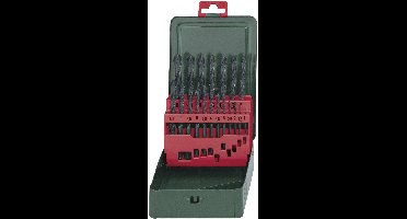 Metabo 627151000 HSS Metaal-spiraalboorset 19-delig 1 mm, 1.5 mm, 2 mm, 2.5 mm, 3 mm, 3.5 mm, 4 mm, 4.5 mm, 5 mm, 5.5 mm, 6 mm, 6.5 mm, 7 mm, 7.5 mm, 8 mm, 8.5