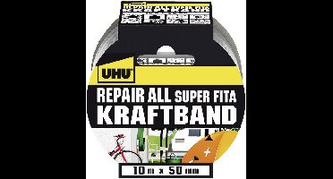 UHU 48145 Textieltape UHU Repair Zilver (l x b) 10 m x 50 mm 1 stuk(s)