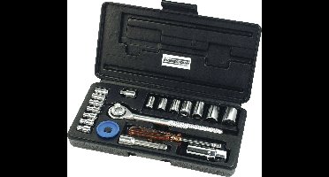 Brüder Mannesmann M 206 Dopsleutelset Metrisch 1/4 (6.3 mm), 3/8 (10 mm) 20-delig
