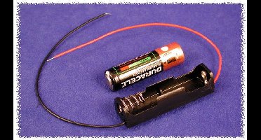 Hammond Electronics BH1AAW Batterijhouder 1x AA Kunststof Zwart 1 stuk(s)