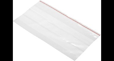Hersluitbare zak met etiketstrook (b x h) 220 mm x 120 mm Transparant Polyethyleen Bag 1 stuk(s)
