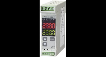 Panasonic AKT7111100J Temperatuurregelaar K, J, R, S, B, E, T, N, PL-II, C, Pt100, Pt100 -200 tot +1820 °C Relais 3 A, Transistor (l x b x h) 100 x 22.5 x 75 mm