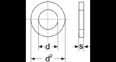 Onderlegring 2.7 mm 6 mm RVS A2 100 stuk(s) TOOLCRAFT A2,7 D125-A2 194693