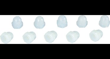 TOOLCRAFT M3 D1587-POLY 194790 Zeskant dopmoeren M3 Kunststof 10 stuk(s)