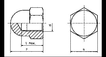 TOOLCRAFT M6 D1587-POLY 194793 Zeskant dopmoeren M6 Kunststof 10 stuk(s)