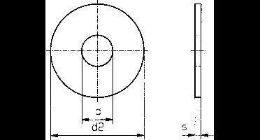 Onderlegring 4.3 mm 12 mm Kunststof 100 stuk(s) TOOLCRAFT 4,3 D9021 POLY 194732