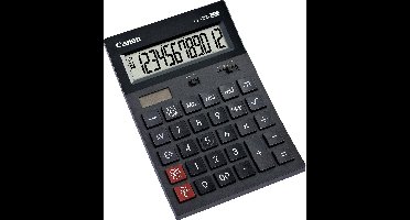 Canon AS-1200 Bureaurekenmachine Zwart Aantal displayposities: 12 werkt op zonne-energie, werkt op batterijen (b x h x d) 119 x 37 x 177 mm