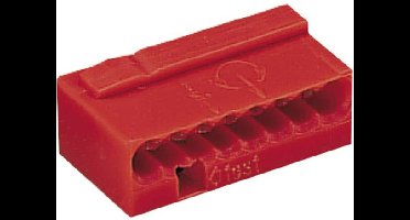 WAGO 243-808 Lasklem Flexibel: 0.6- Massief: -0.8 mm² Aantal polen: 8 1 stuk(s) Rood