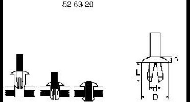 PB Fastener 331-7006-000 Splijtnagel Schachtdiameter 5 mm Natuur 1 stuk(s)