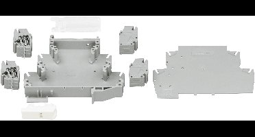 WAGO 789-905 DIN-rail-behuizing 90 x 17.5 x 55 Polyamide 6.6 Grijs 1 set(s)
